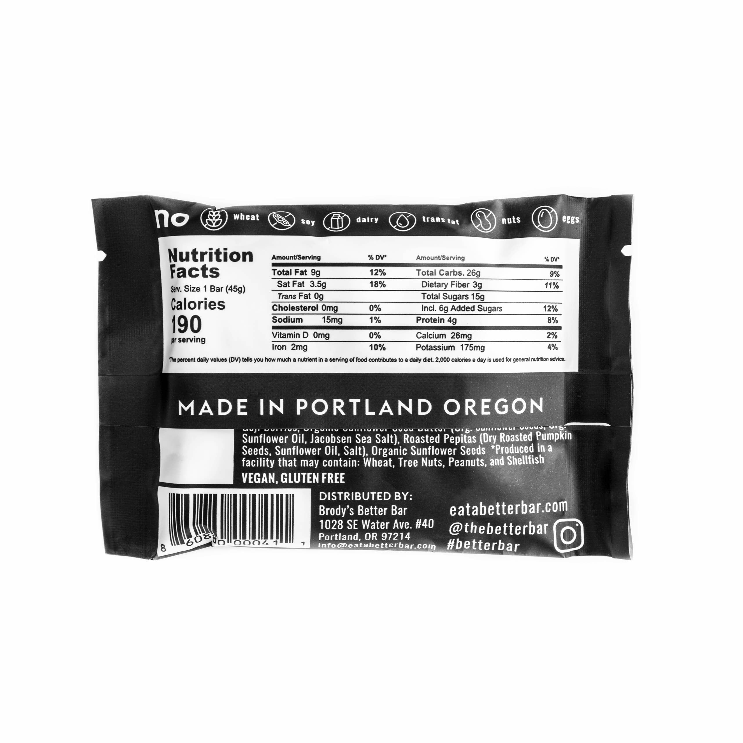 70% Organic Dark Chocolate Dipped Better Bar