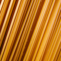 Close-up of uncooked spaghetti pasta strands