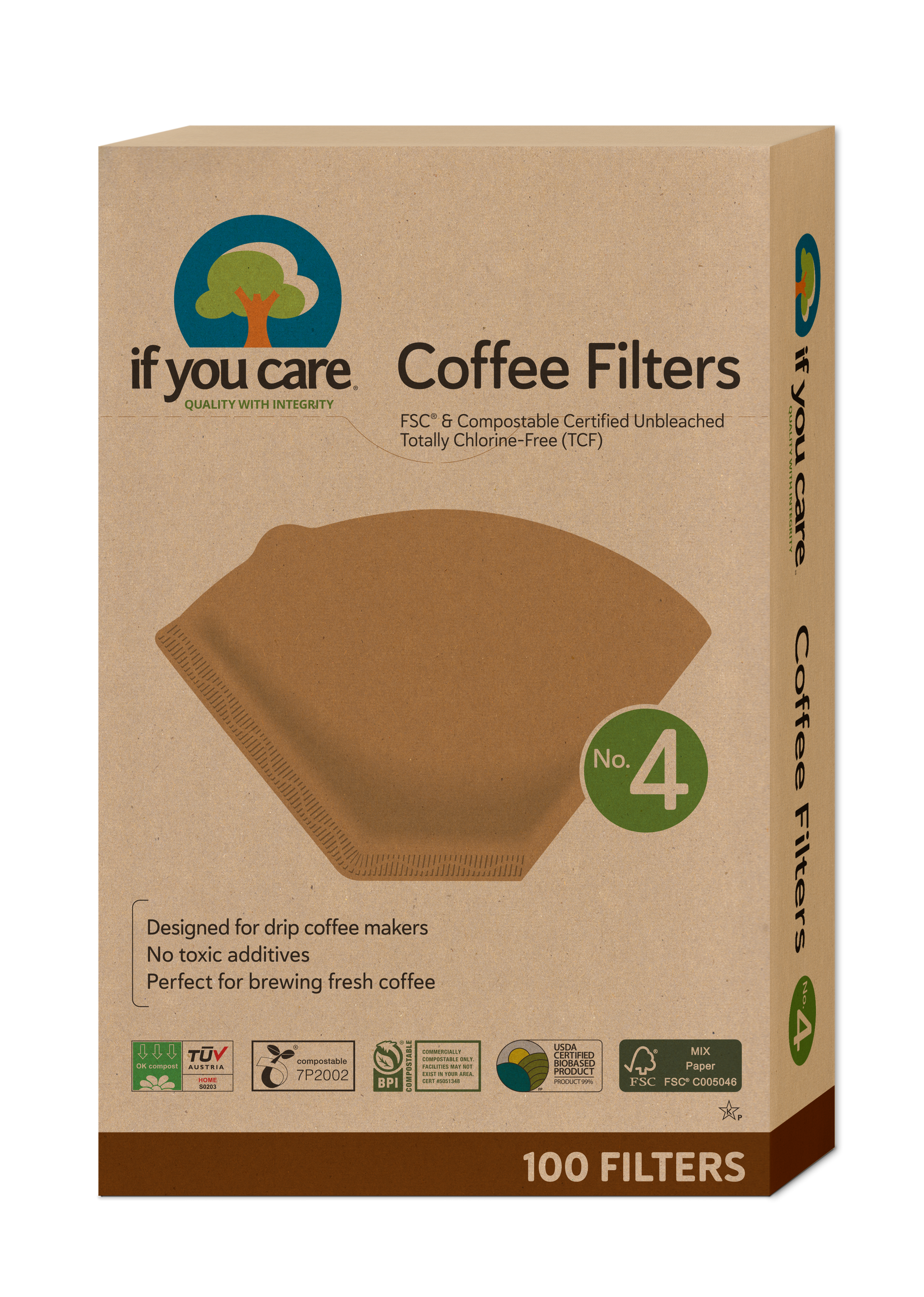 Fsc Certified No. 4 Coffee Filters