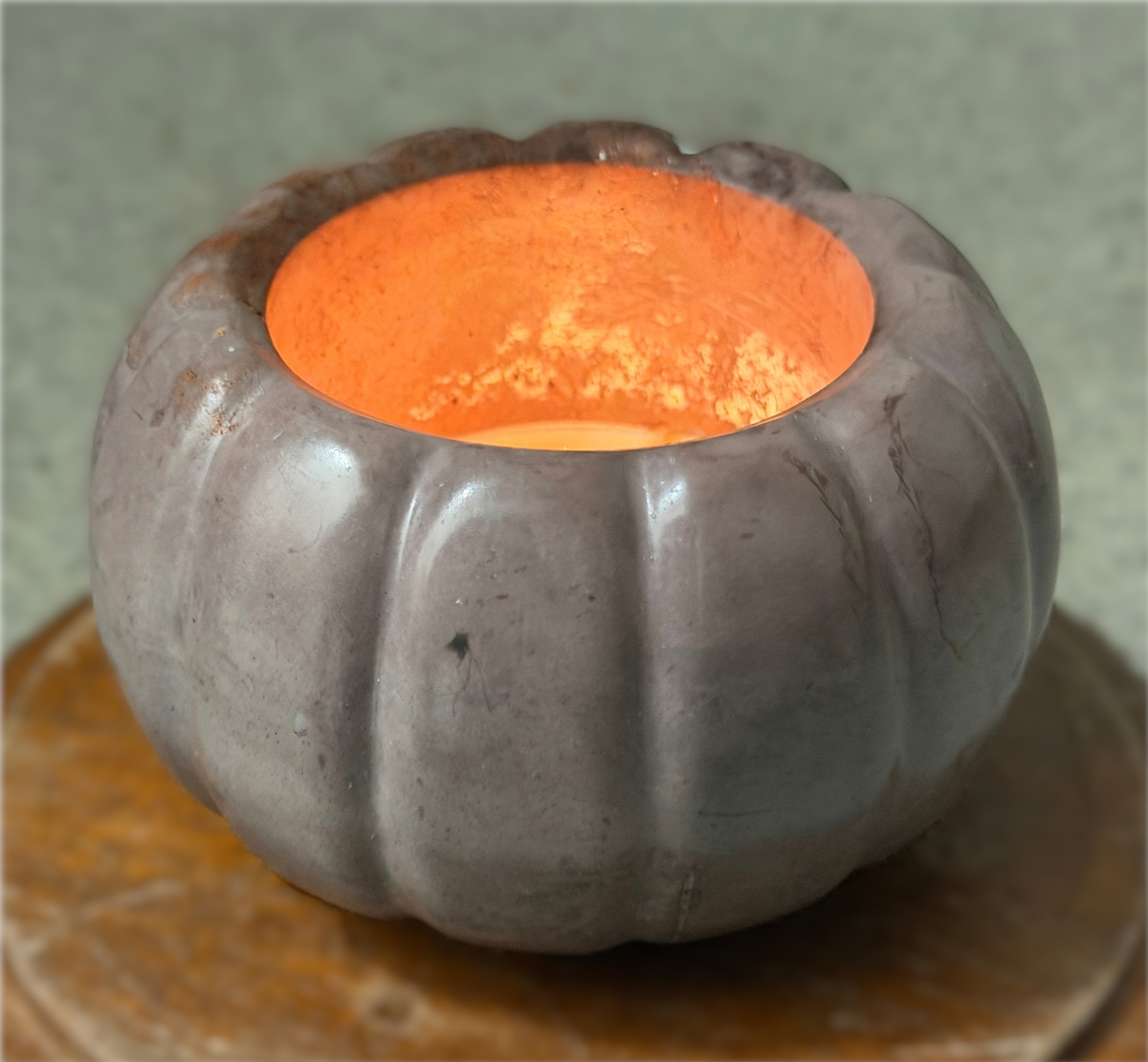 Handcrafted Cement Candle Vessels with Coconut & Apricot Wax