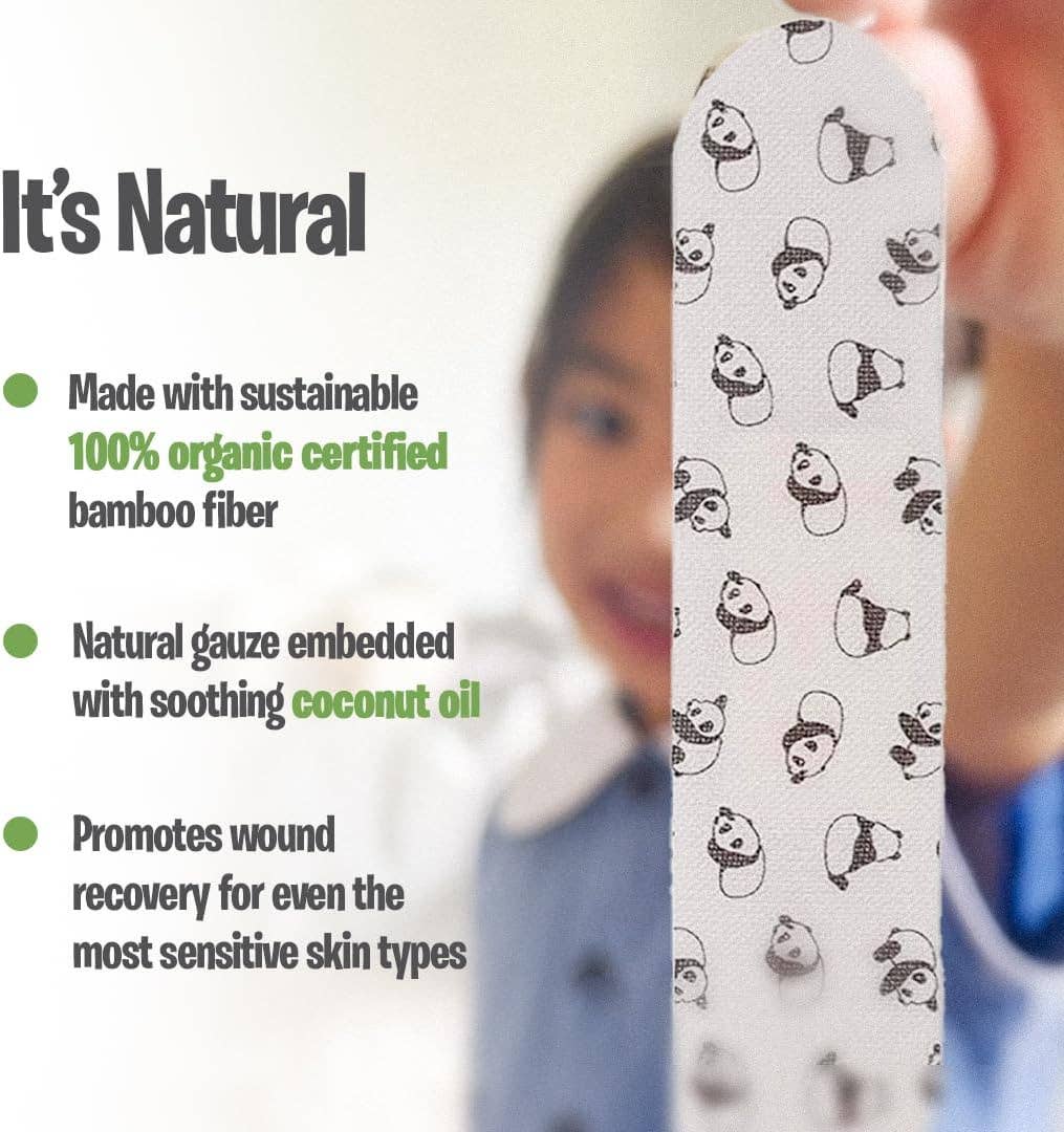 PATCH Panda Coconut Oil Bandages- Bamboo