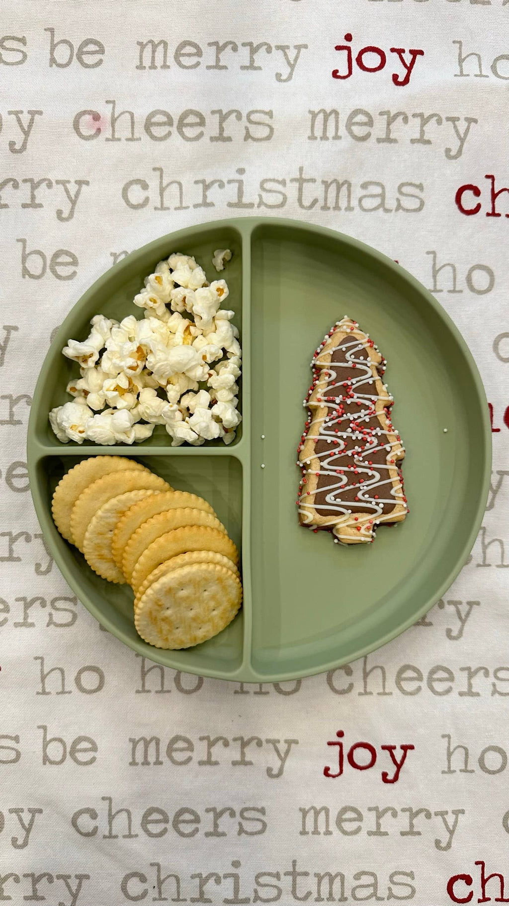 Baby Plate with Suction and  Divided Portions (Sage)