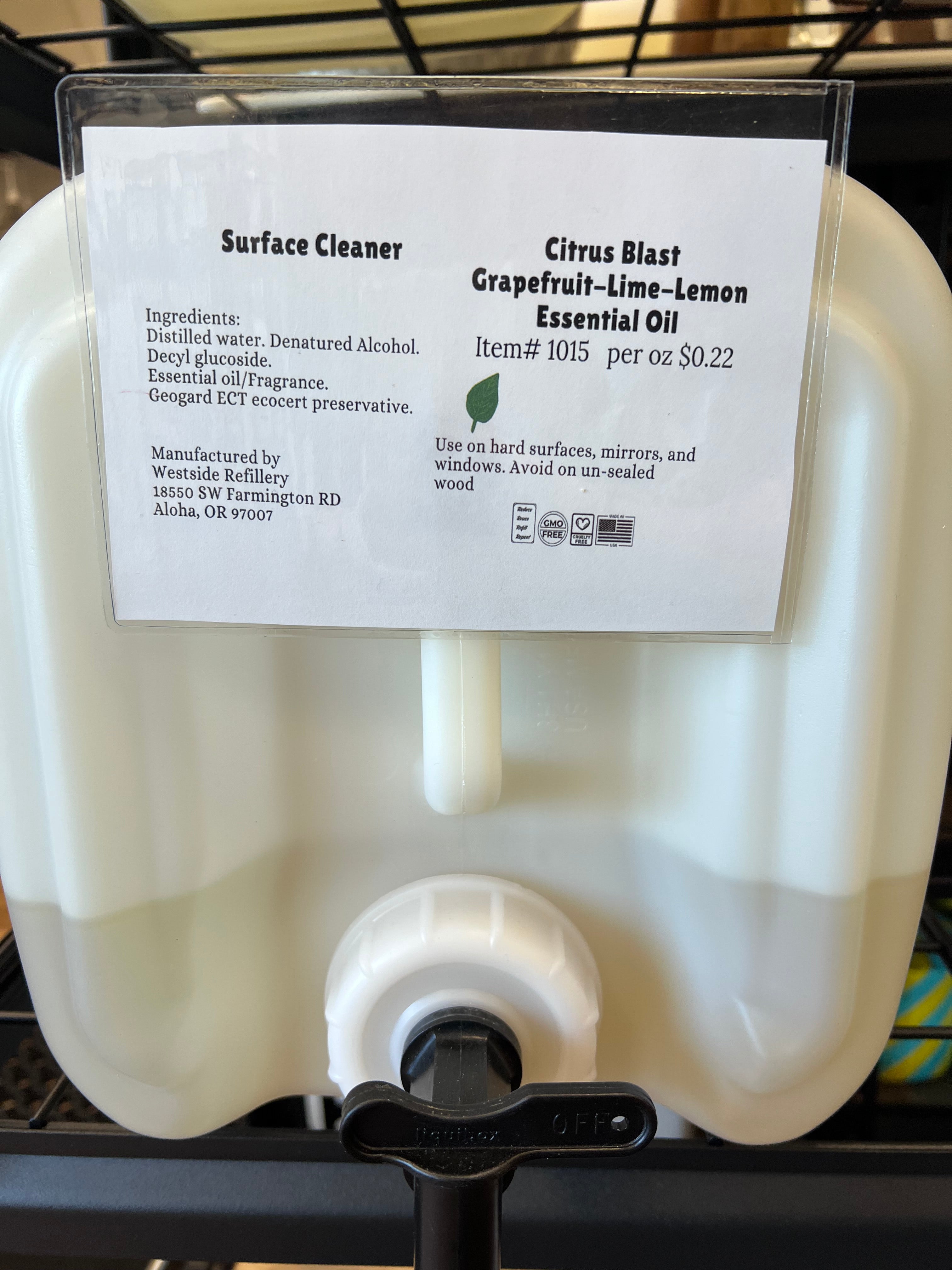 Bulk Plant Derived Cleaning Products