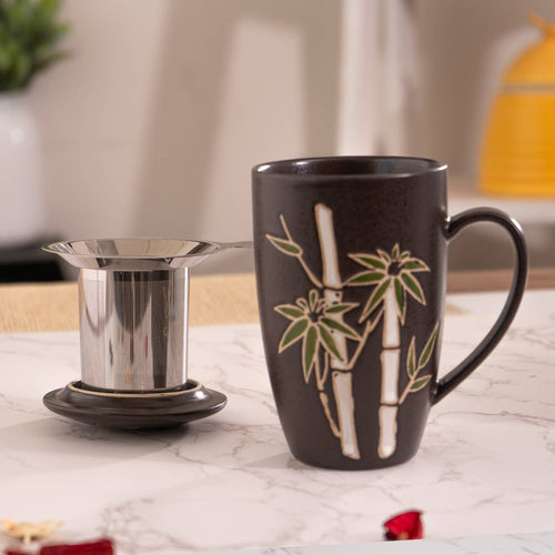 15oz Tea Mugs with Lid and Infuser