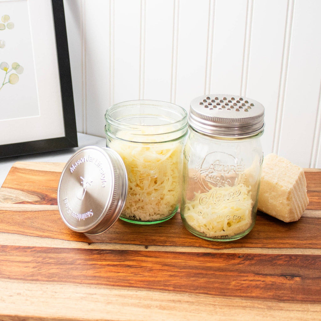 Stainless Steel Storage Lids w/ Silicone Seals for Mason Jar