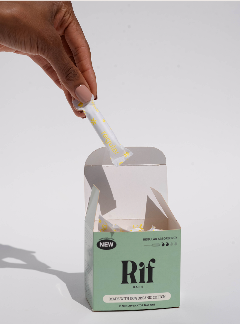 Regular Absorbency Organic Non Applicator Tampons  (18 ct)