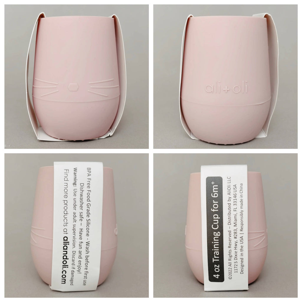 Bunny Face Silicone Open Cup for Baby & Toddle (Misty Blush)