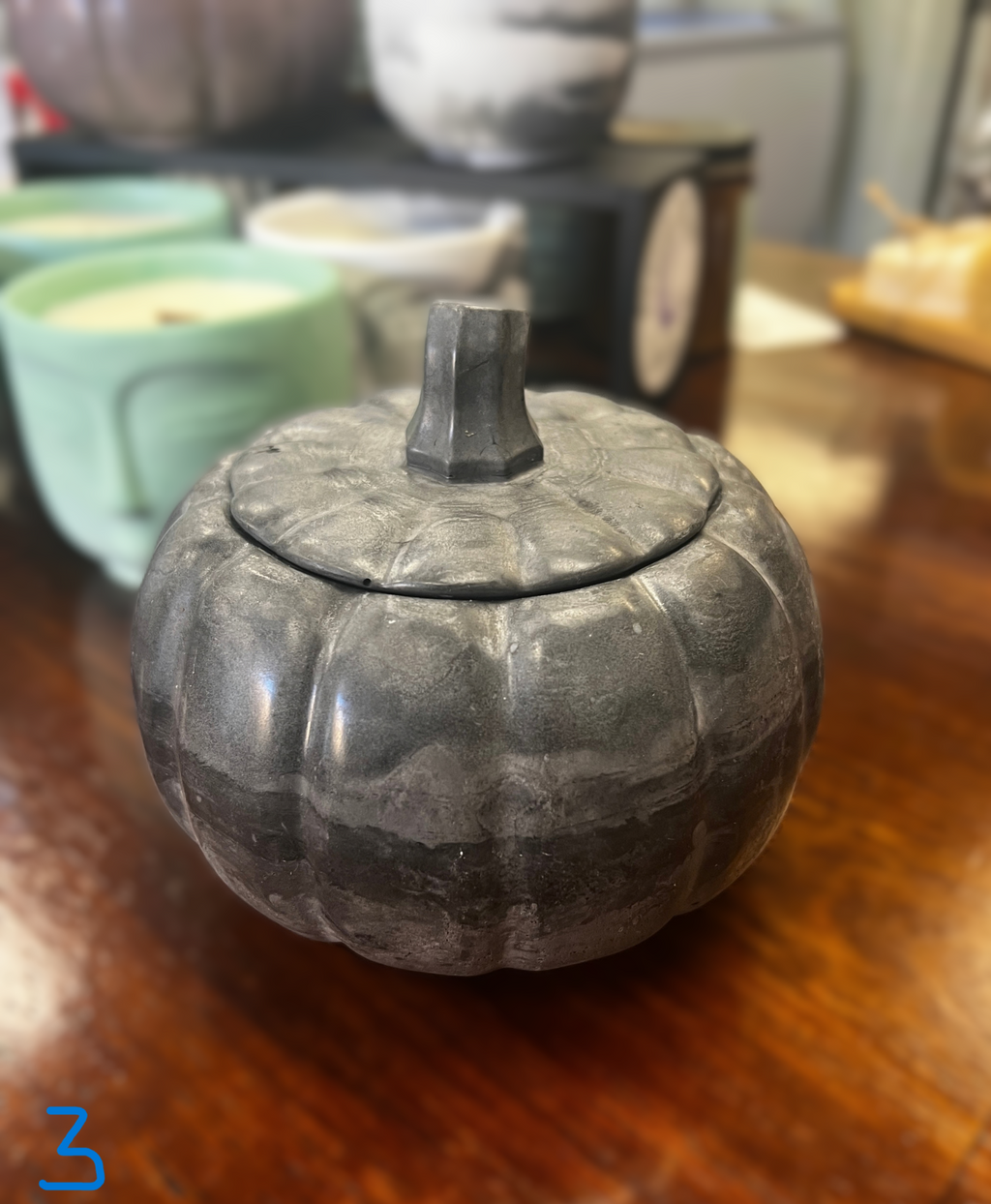 Handcrafted Cement Candle Vessels with Coconut & Apricot Wax