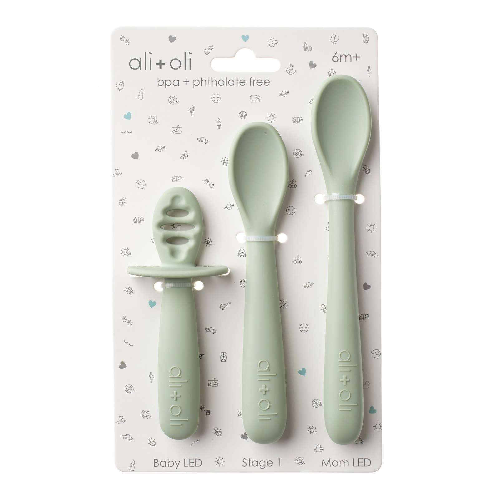 3-peice Multi Stage Spoon Set for Baby  6m+