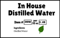 In House Distilled Water - 32oz