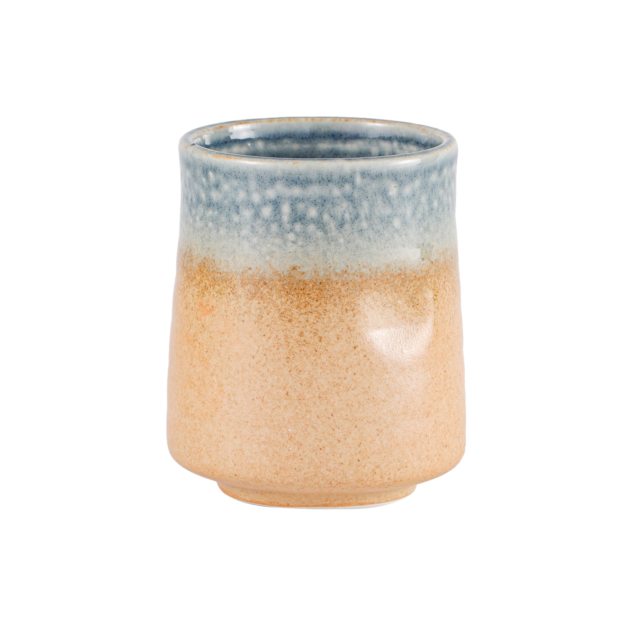 Yunomi Tea Cup Reactive Glaze 9 fl oz Ao Nagashi (10/100)