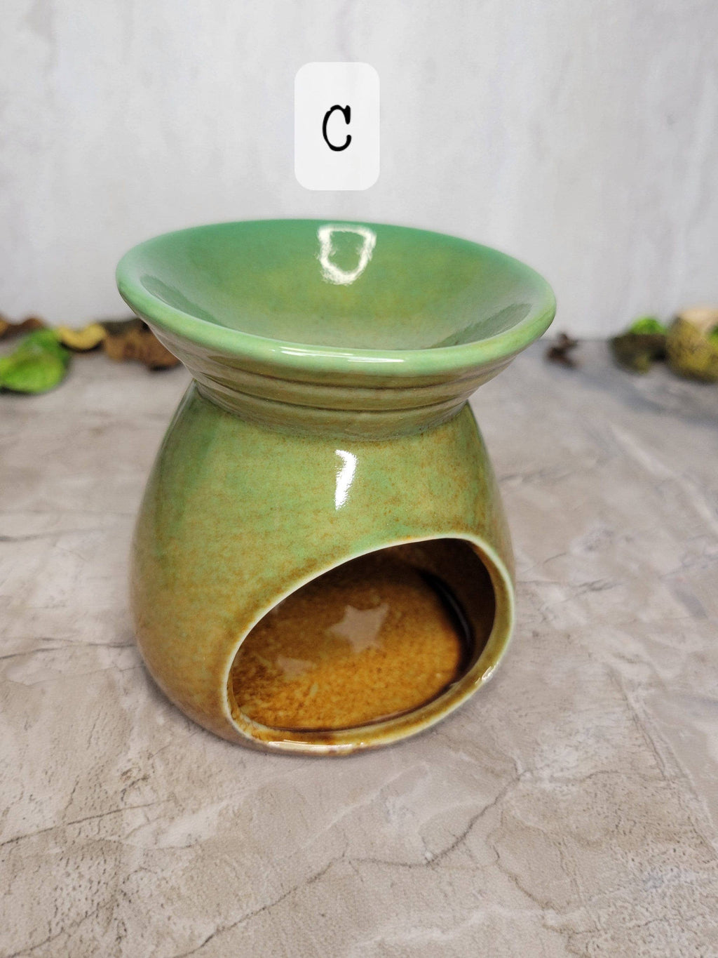 Moon and Stars oil burner, Wax Warmer, Metaphysical décor