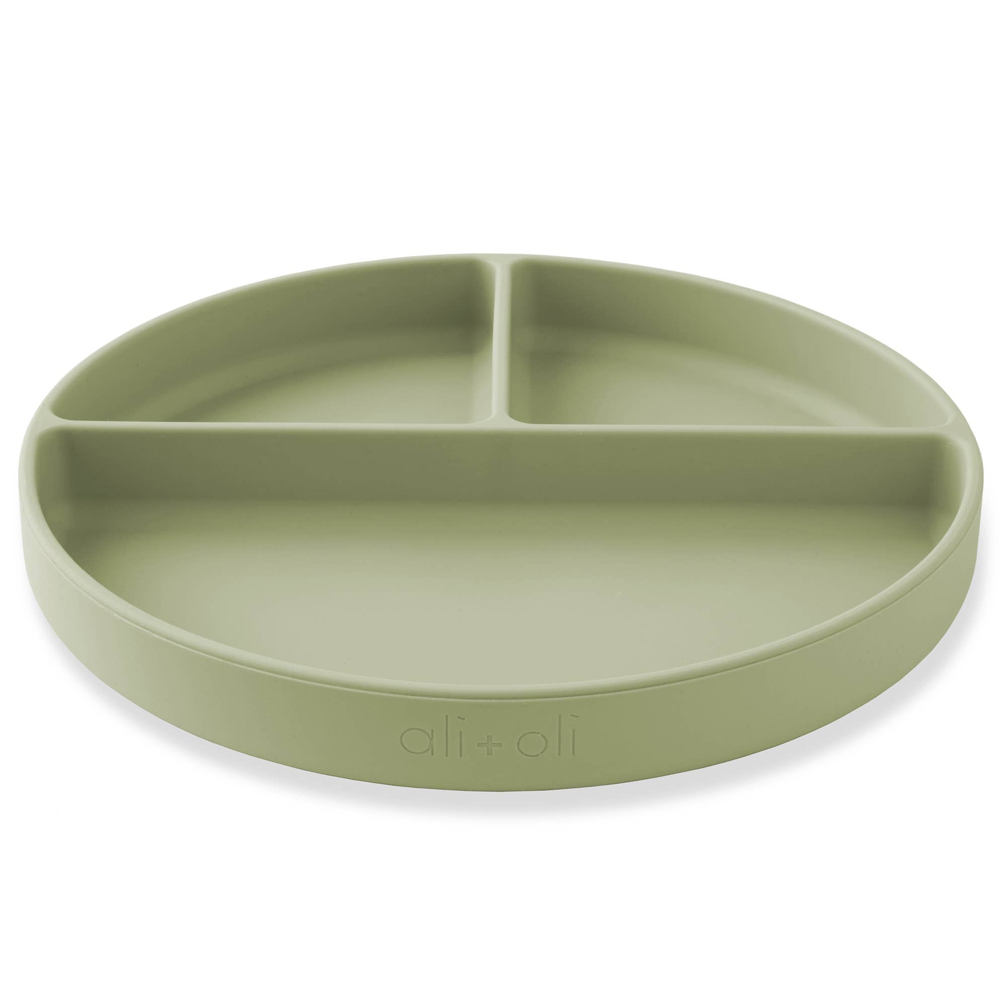 Baby Plate with Suction and  Divided Portions (Sage)