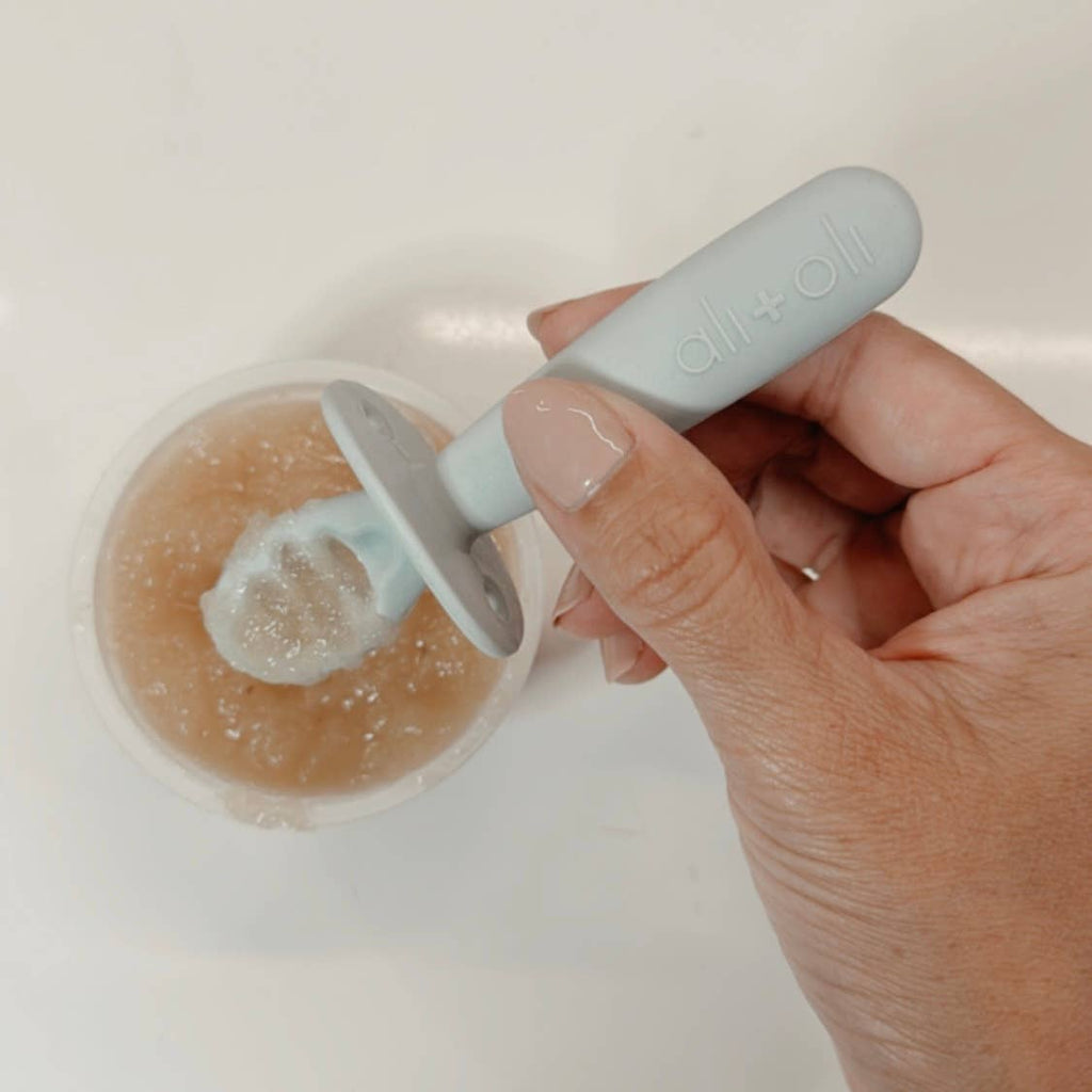 3-peice Multi Stage Spoon Set for Baby (Blue) 6m+