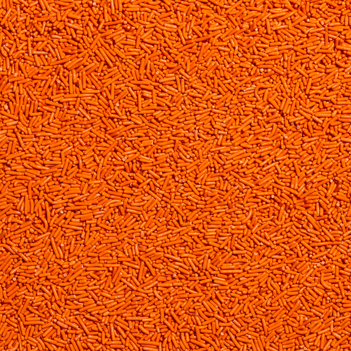 Dye-Free Orange Softies Sprinkles, 1LB Bag