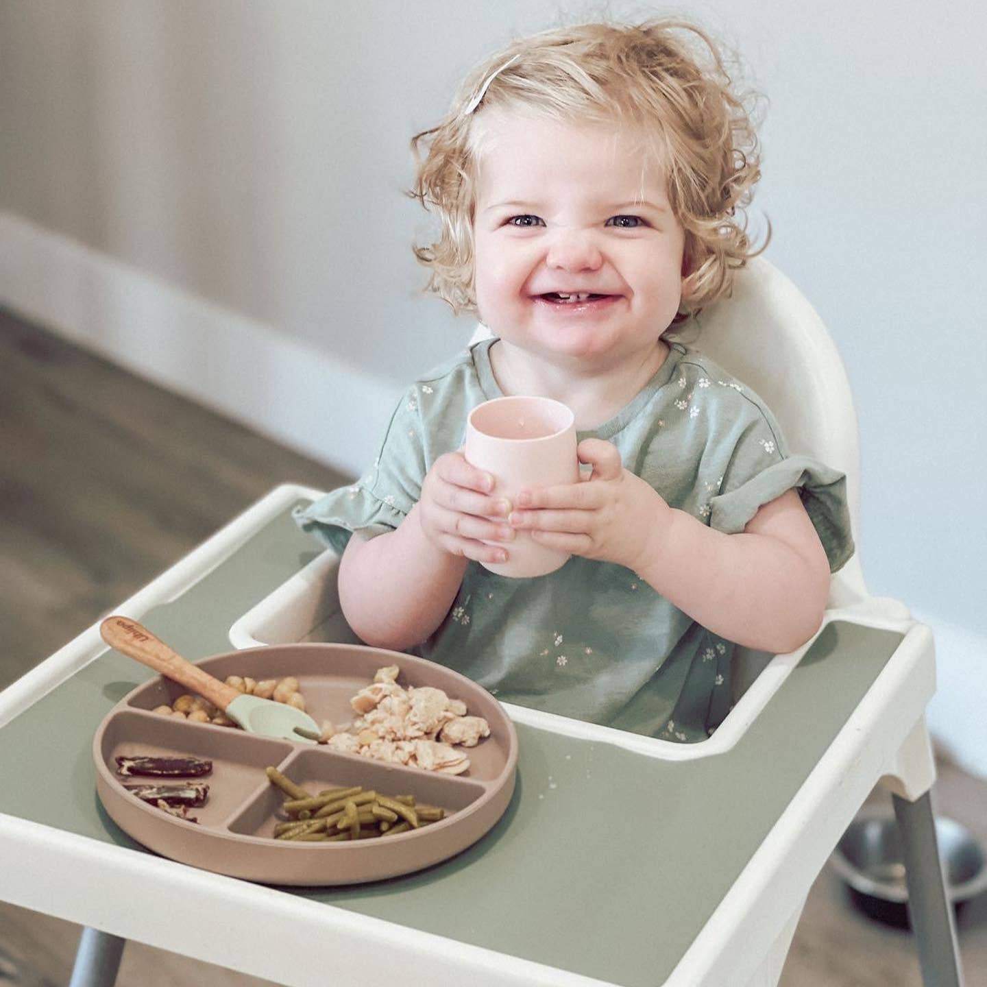 Bunny Face Silicone Open Cup for Baby & Toddle (Misty Blush)