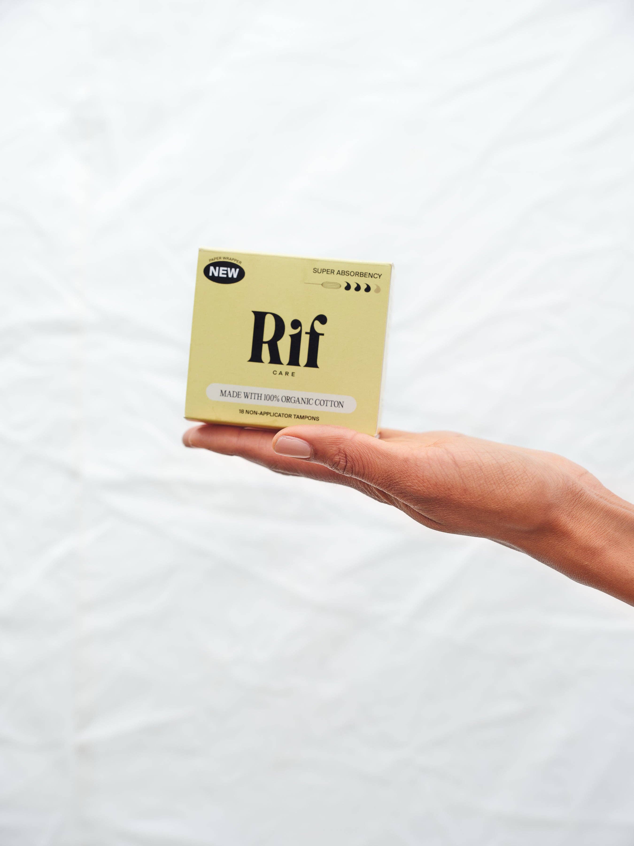 Super Absorbency Organic Non-Applicator Tampons (18 ct)