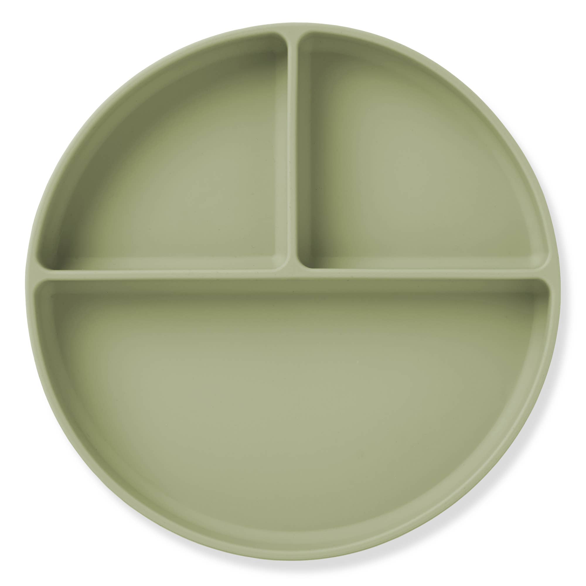 Baby Plate with Suction and  Divided Portions (Sage)