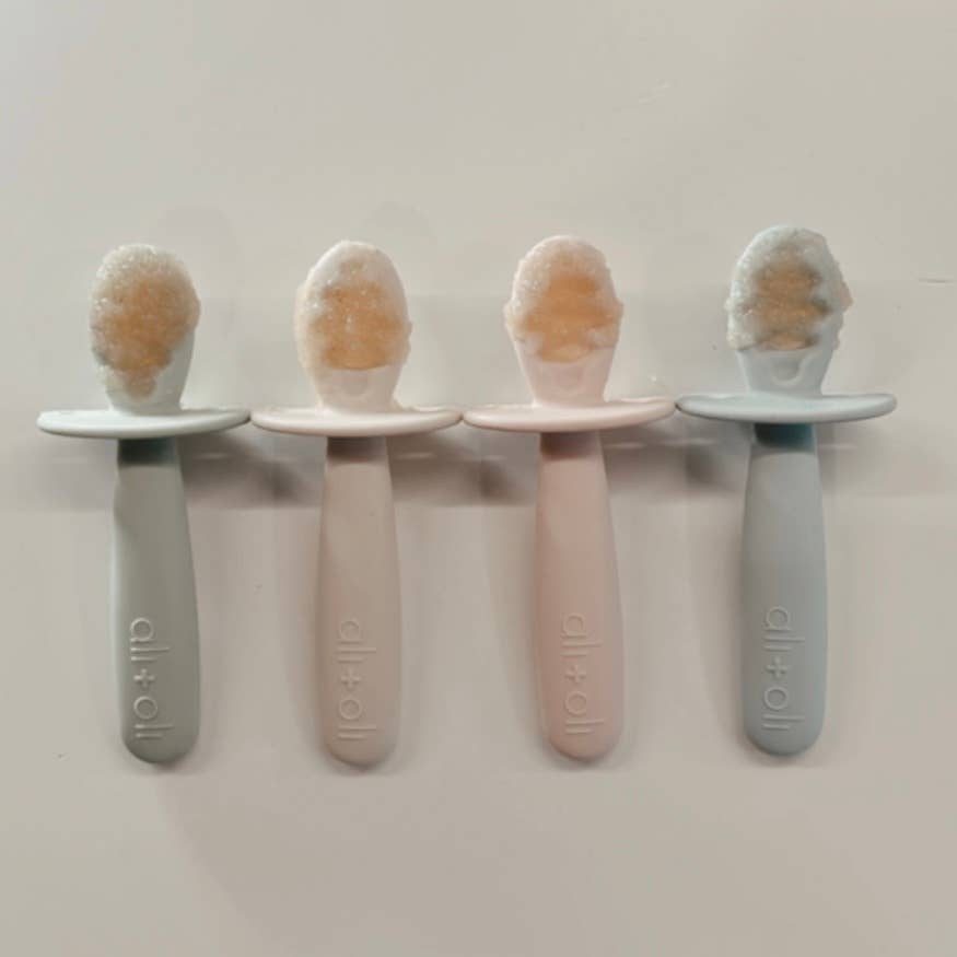 3-peice  Multi Stage Spoon Set for Baby (Blush) 6m+
