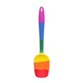 Colorful spatula with a gradient handle on a white background