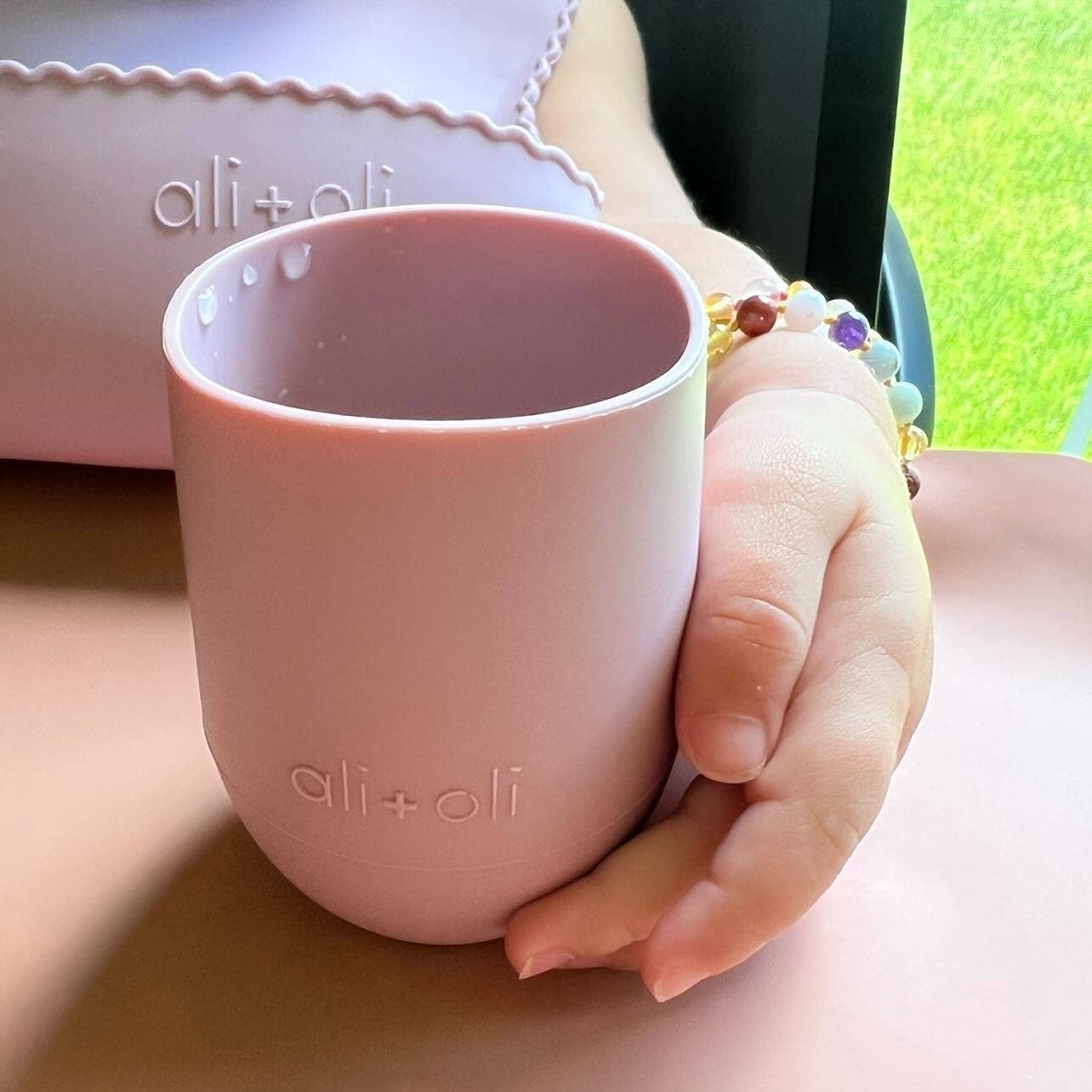 Bunny Face Silicone Open Cup for Baby & Toddle (Misty Blush)