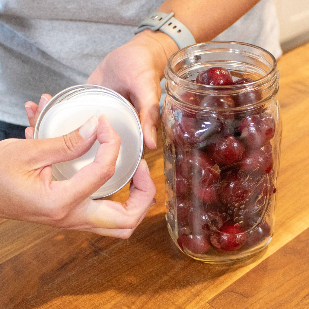 Stainless Steel Storage Lids w/ Silicone Seals for Mason Jar