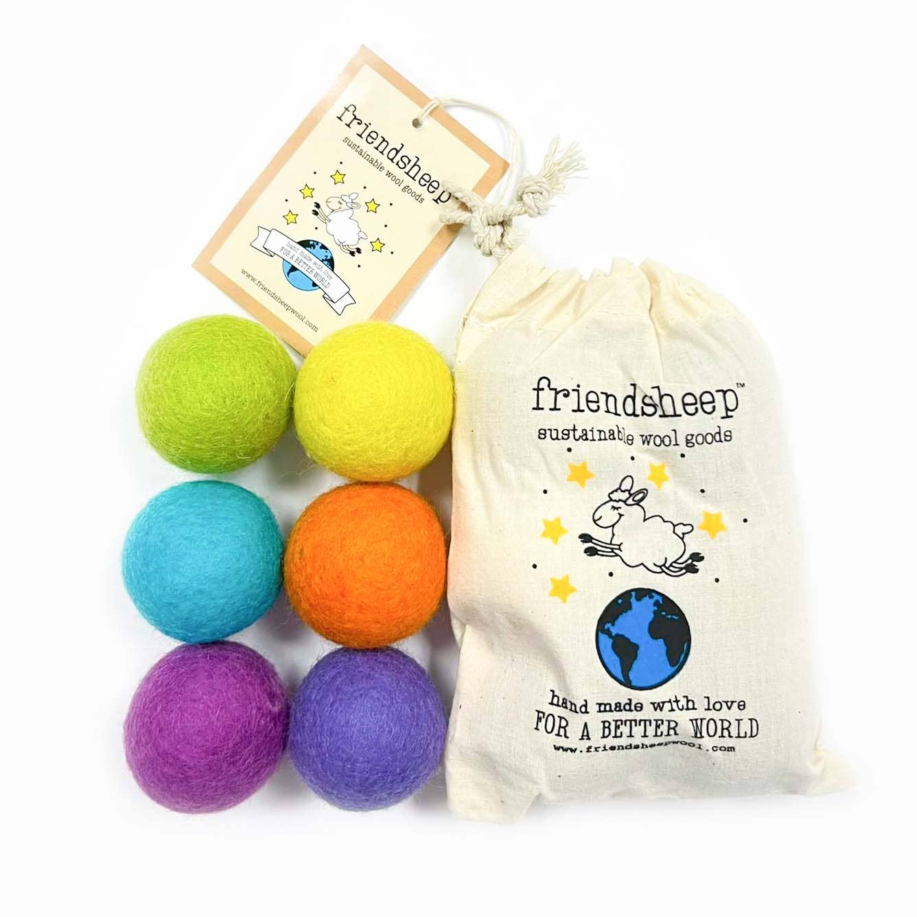 Rainbow Land Eco Wool Pet Toys Balls